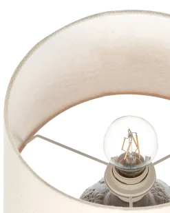 Lampa stołowa FERREY Ceramika Szary