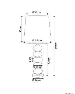 Lampa stołowa FRIO Metal Biały