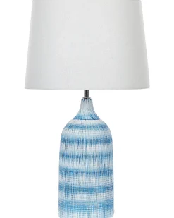 Lampa stołowa GEORGINA Ceramika Niebieski