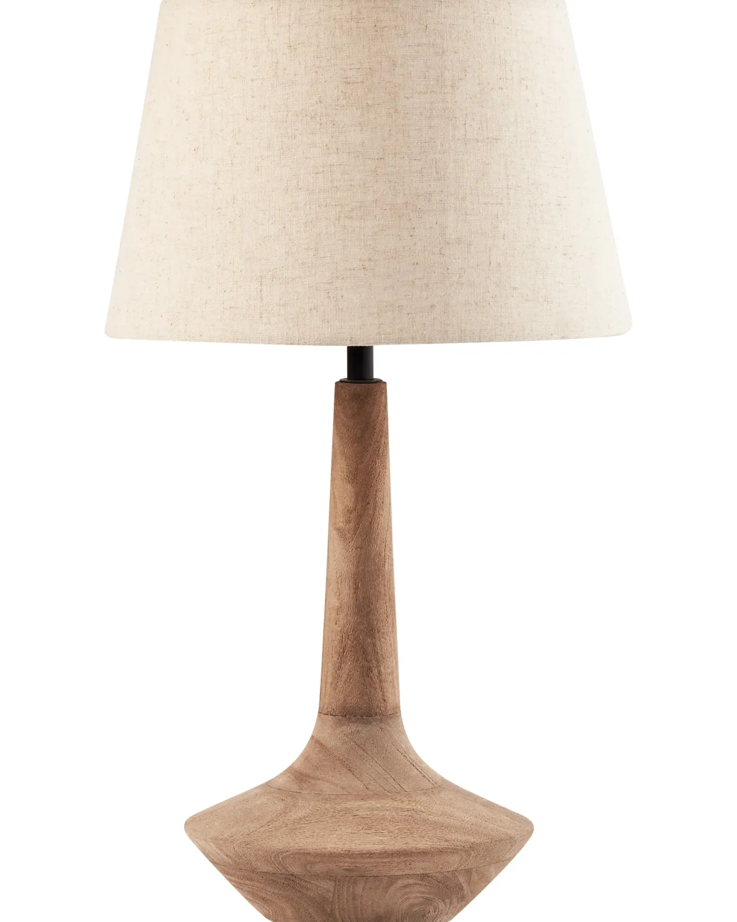 Lampa stołowa GODAWARI Drewno mango Ciemnobrązowy