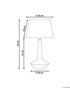 Lampa stołowa GODAWARI Drewno mango Ciemnobrązowy