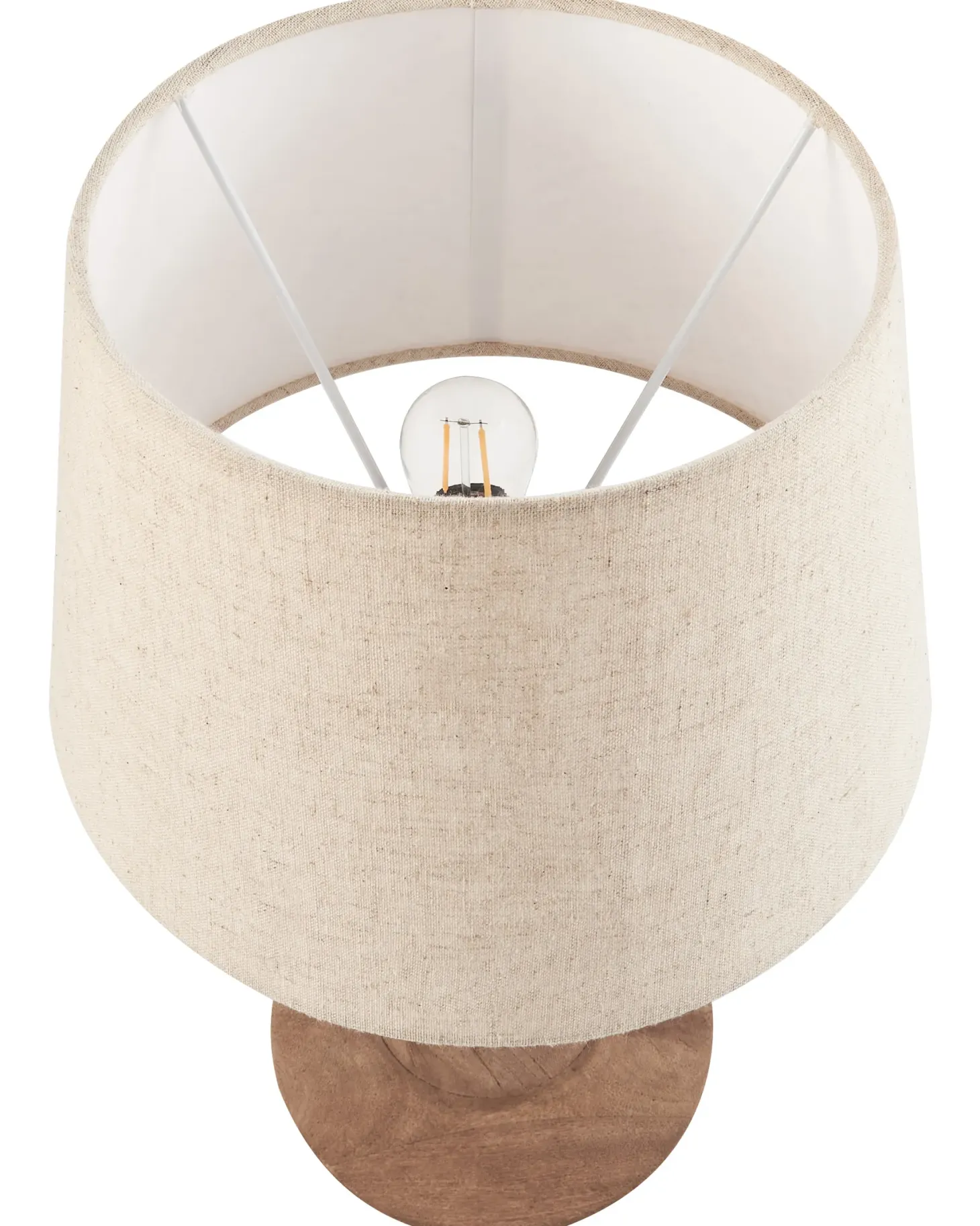 Lampa stołowa GODAWARI Drewno mango Ciemnobrązowy