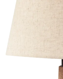 Lampa stołowa GODAWARI Drewno mango Ciemnobrązowy