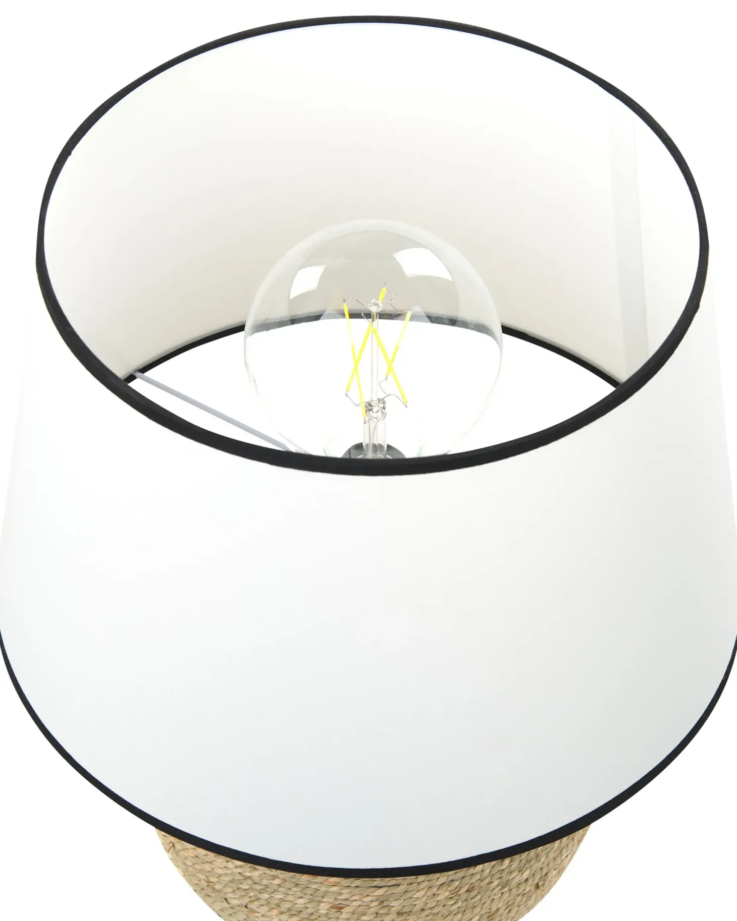 Lampa stołowa GROWEE Plecionka Naturalny