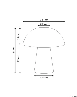 Lampa stołowa Grzybek ALERO Rattan Naturalny