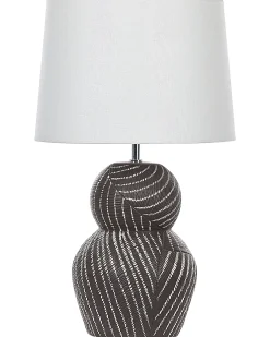 Lampa stołowa GUAPORE Ceramika Czarny