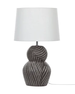 Lampa stołowa GUAPORE Ceramika Czarny
