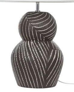 Lampa stołowa GUAPORE Ceramika Czarny