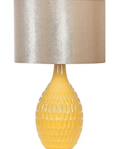 Lampa stołowa HADDAS Ceramika Żółty