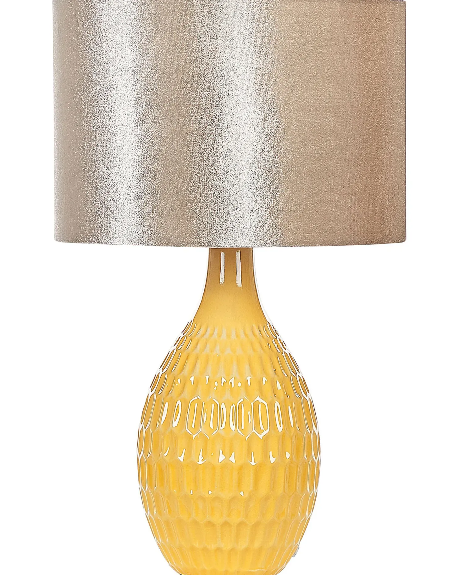 Lampa stołowa HADDAS Ceramika Żółty