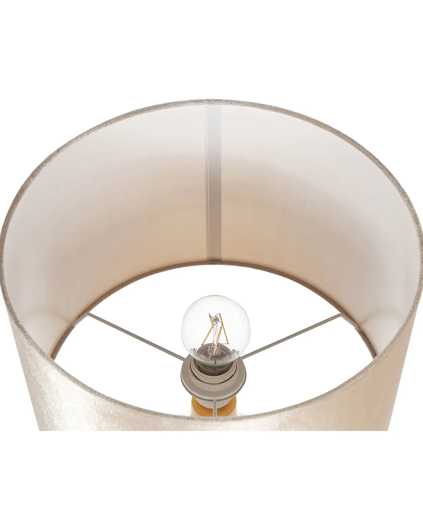 Lampa stołowa HADDAS Ceramika Żółty