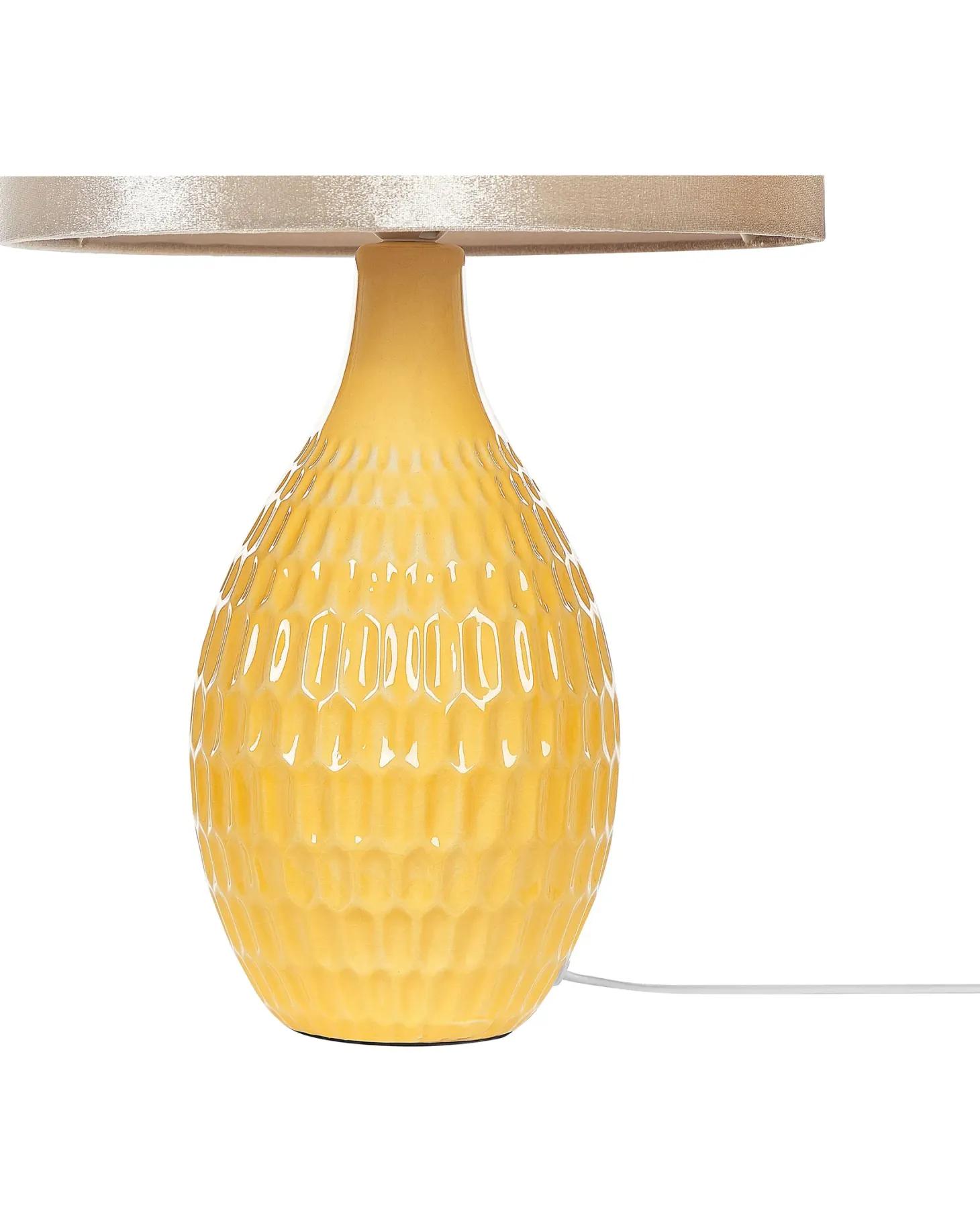 Lampa stołowa HADDAS Ceramika Żółty