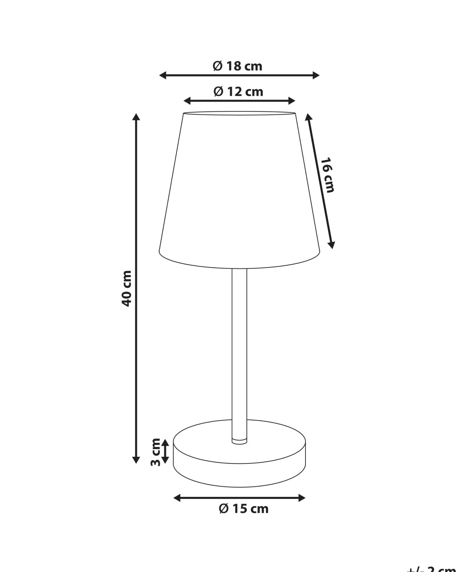 Lampa stołowa HANGER Metal Brązowy
