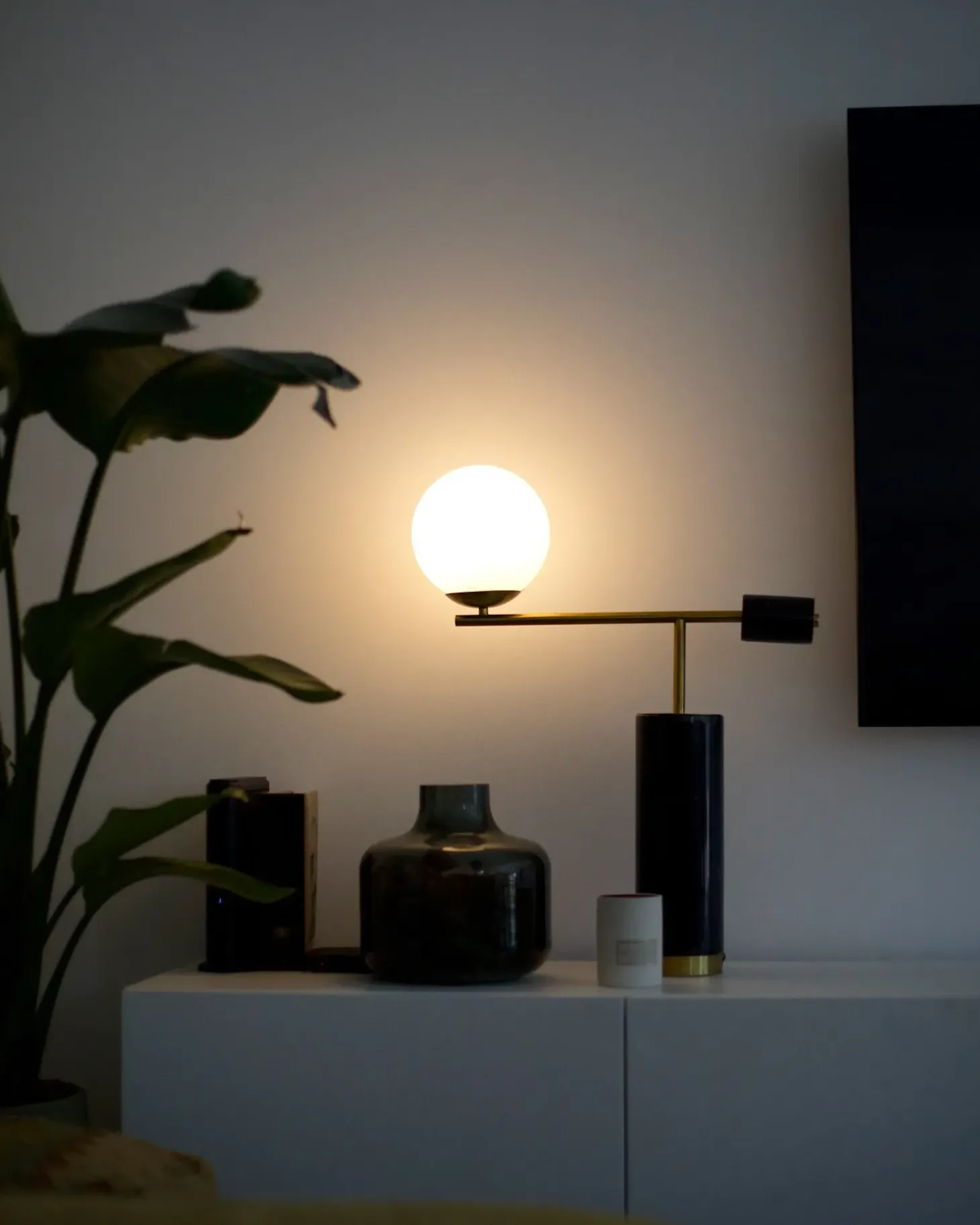 Lampa stołowa HONDO Kamień Czarny