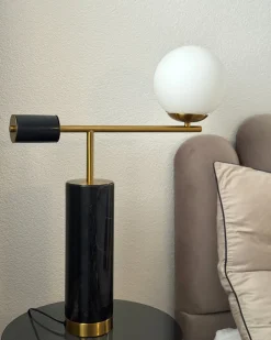 Lampa stołowa HONDO Kamień Czarny