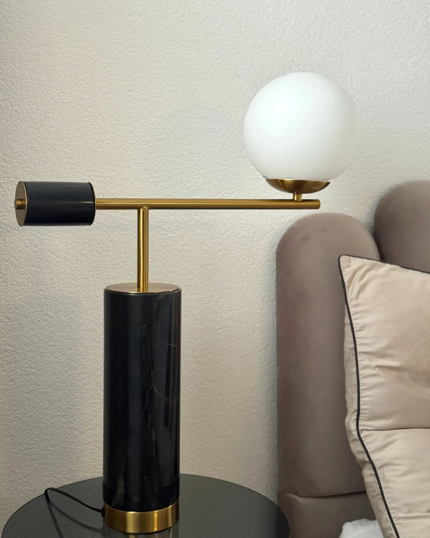 Lampa stołowa HONDO Kamień Czarny