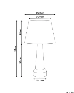 Lampa stołowa HUMUYA Ceramika Jasnobeżowy