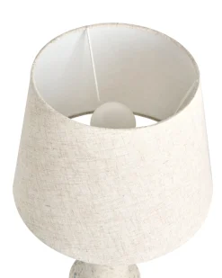 Lampa stołowa HUMUYA Ceramika Jasnobeżowy