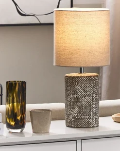 Lampa stołowa IDER Ceramika Brązowy