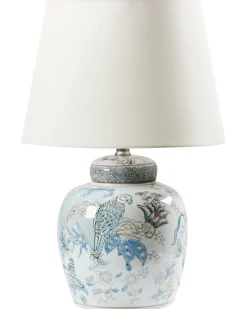Lampa stołowa JAMAPA Porcelana Biały/ niebieski