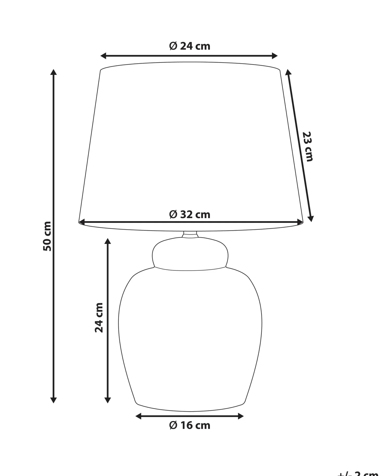 Lampa stołowa JAMAPA Porcelana Biały/ niebieski