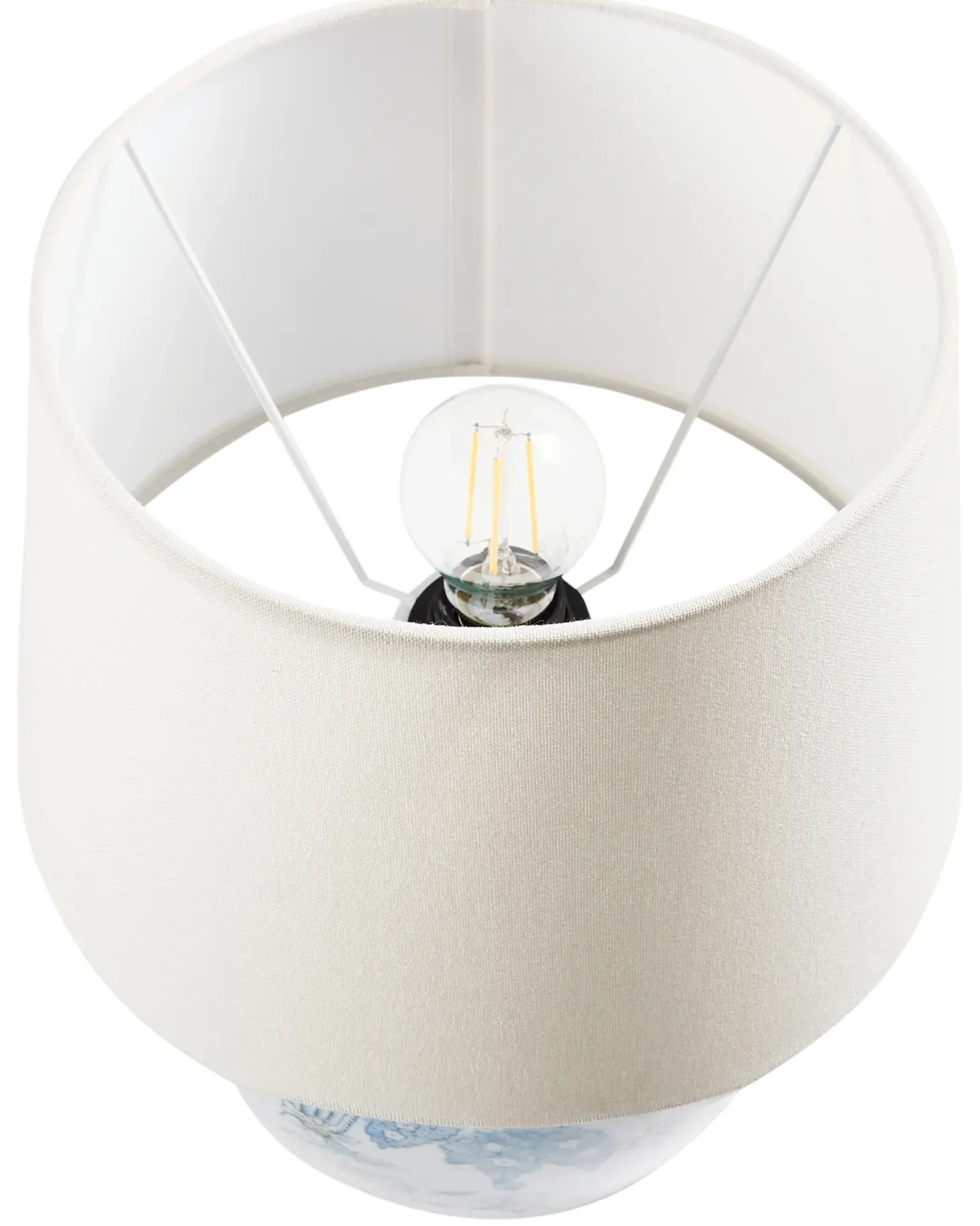 Lampa stołowa JAMAPA Porcelana Biały/ niebieski