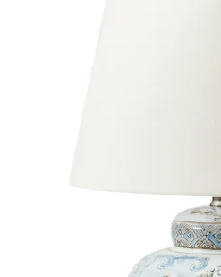 Lampa stołowa JAMAPA Porcelana Biały/ niebieski