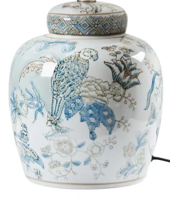 Lampa stołowa JAMAPA Porcelana Biały/ niebieski
