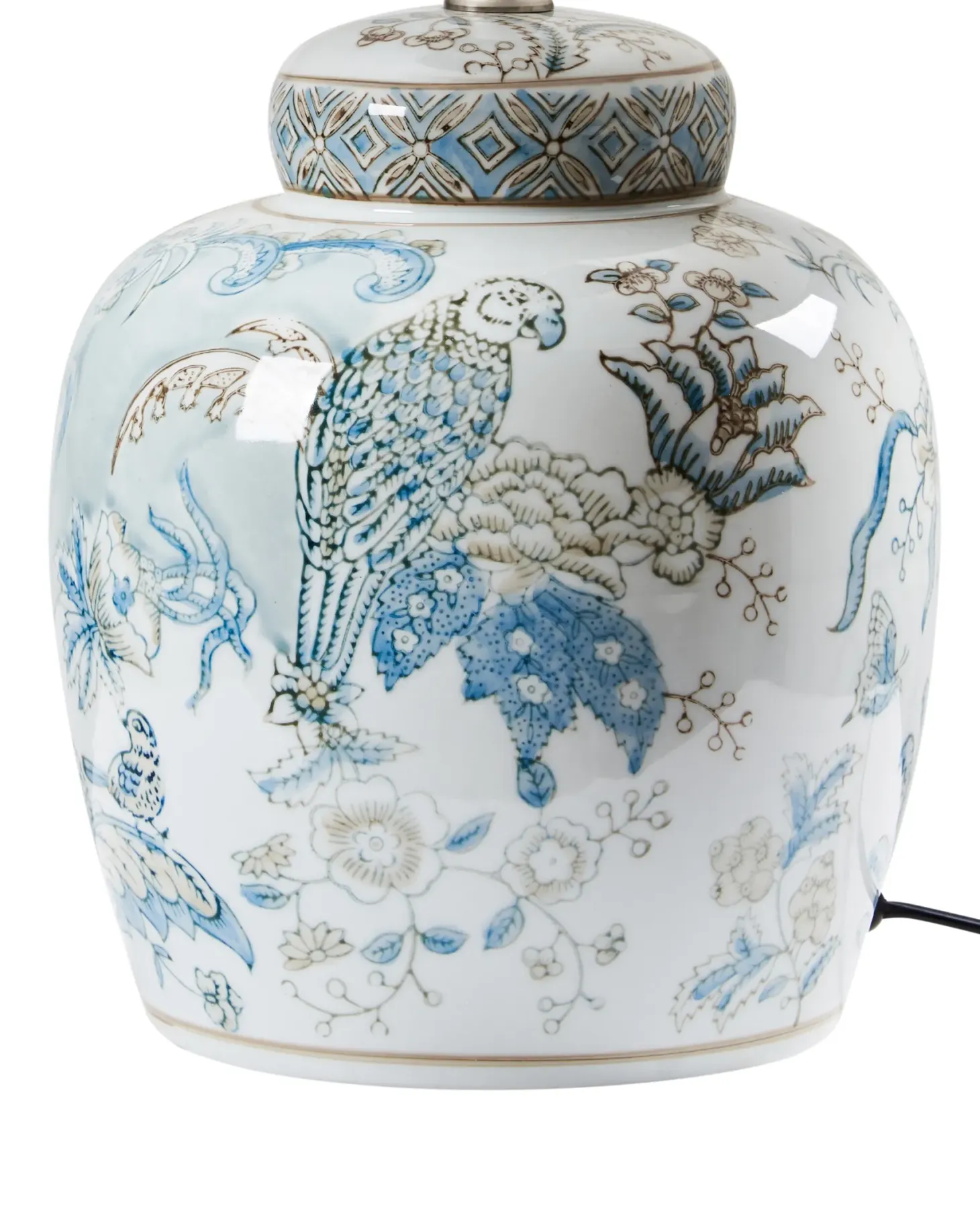 Lampa stołowa JAMAPA Porcelana Biały/ niebieski