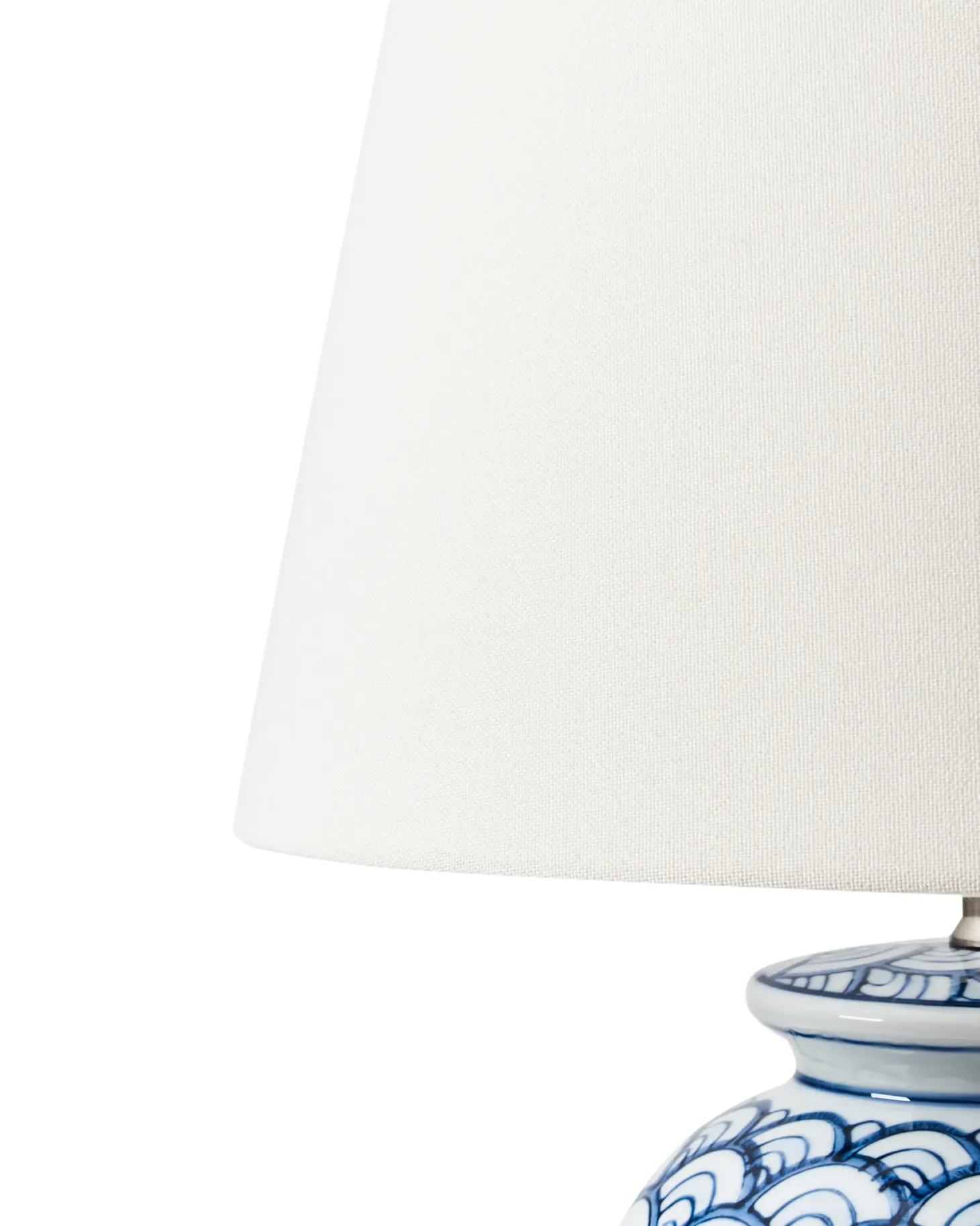 Lampa stołowa JAUCA Porcelana Biały/ niebieski