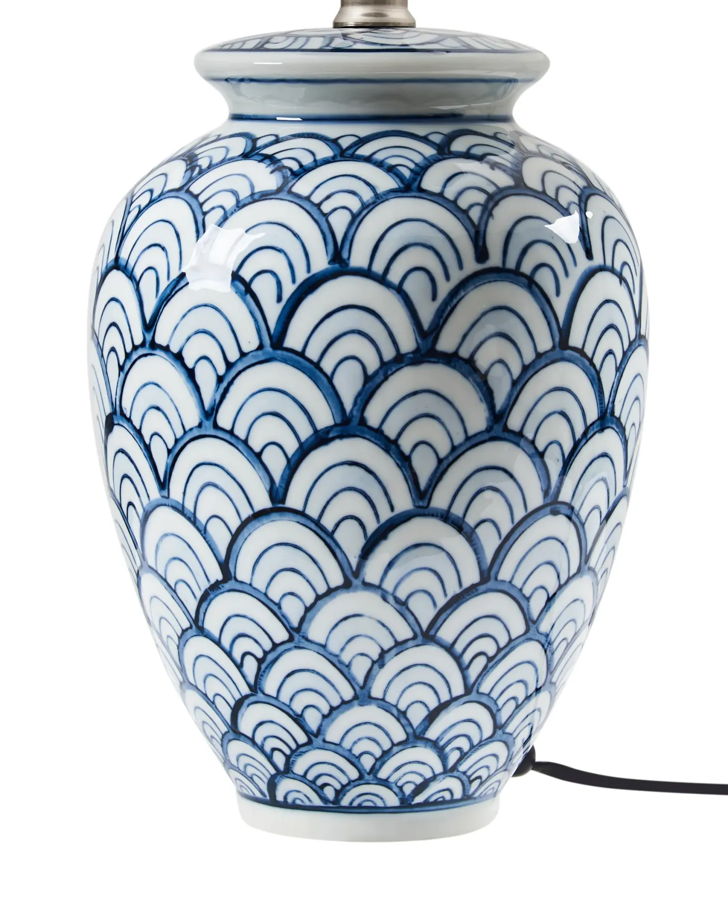 Lampa stołowa JAUCA Porcelana Biały/ niebieski
