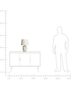 Lampa stołowa JINNY Ceramika Biały