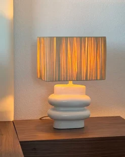 Lampa stołowa JUDY Ceramika Biały