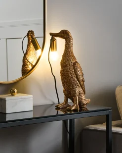 Lampa stołowa Kaczka ANATIS Złoty
