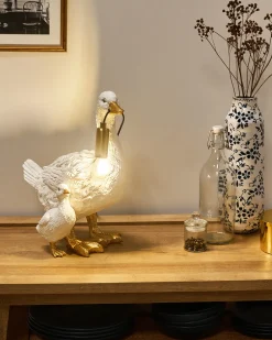 Lampa stołowa Kaczka DAFFY Biały