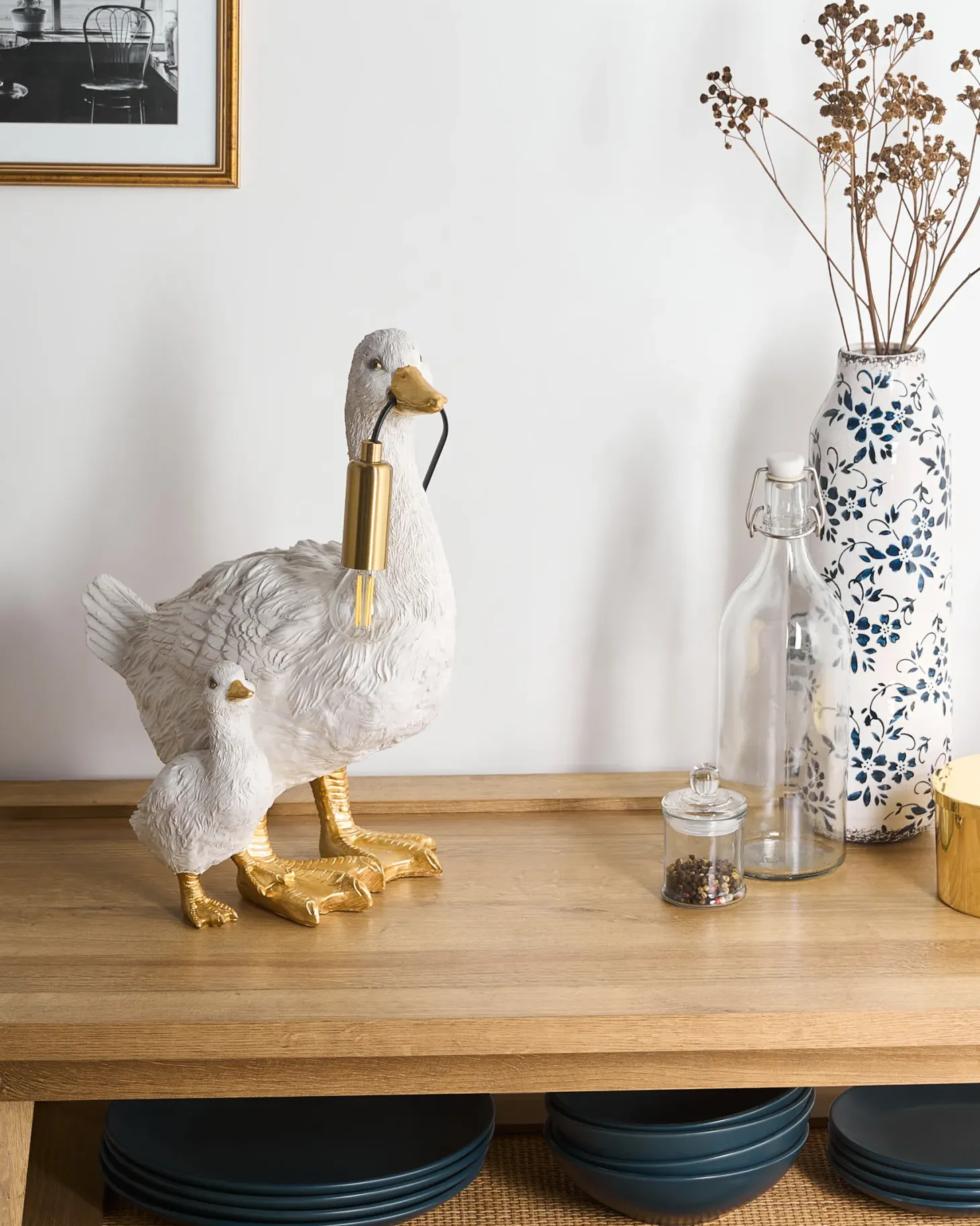 Lampa stołowa Kaczka DAFFY Biały