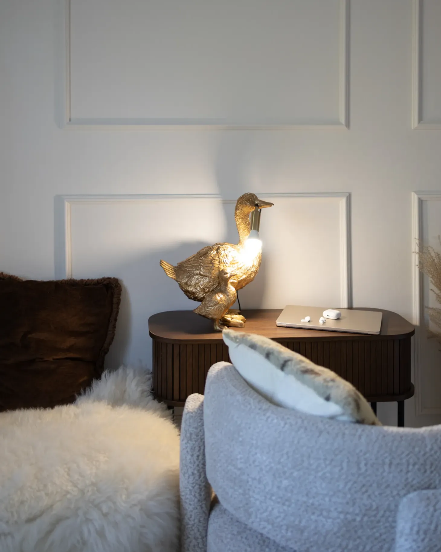 Lampa stołowa Kaczka DAFFY Złoty