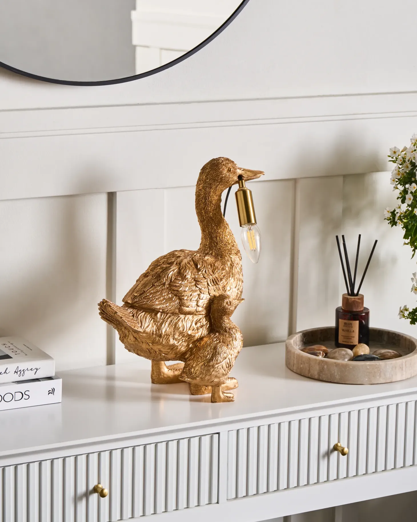Lampa stołowa Kaczka DAFFY Złoty