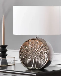 Lampa stołowa KHERLEN Ceramika Srebrny