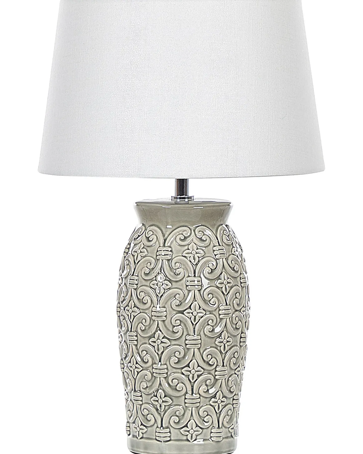 Lampa stołowa KHOPER Ceramika Szary