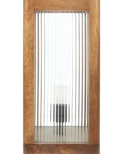 Lampa stołowa KOLIDAM Drewno mango Brązowy