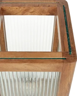 Lampa stołowa KOLIDAM Drewno mango Brązowy