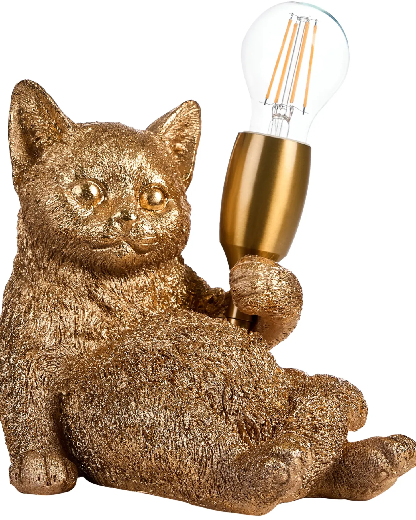 Lampa stołowa Kot ZIPPY Złoty