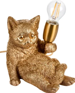 Lampa stołowa Kot ZIPPY Złoty