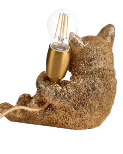 Lampa stołowa Kot ZIPPY Złoty