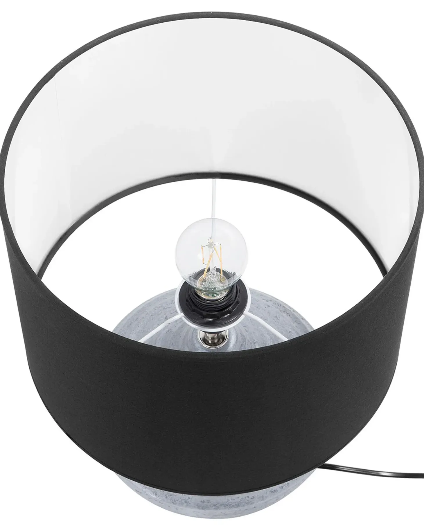 Lampa stołowa KUBAN Ceramika Srebrny