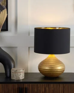Lampa stołowa KUBAN Ceramika Złoty