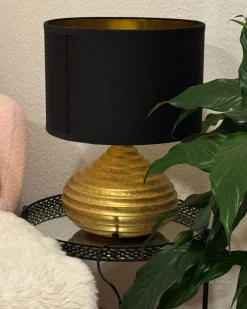 Lampa stołowa KUBAN Ceramika Złoty