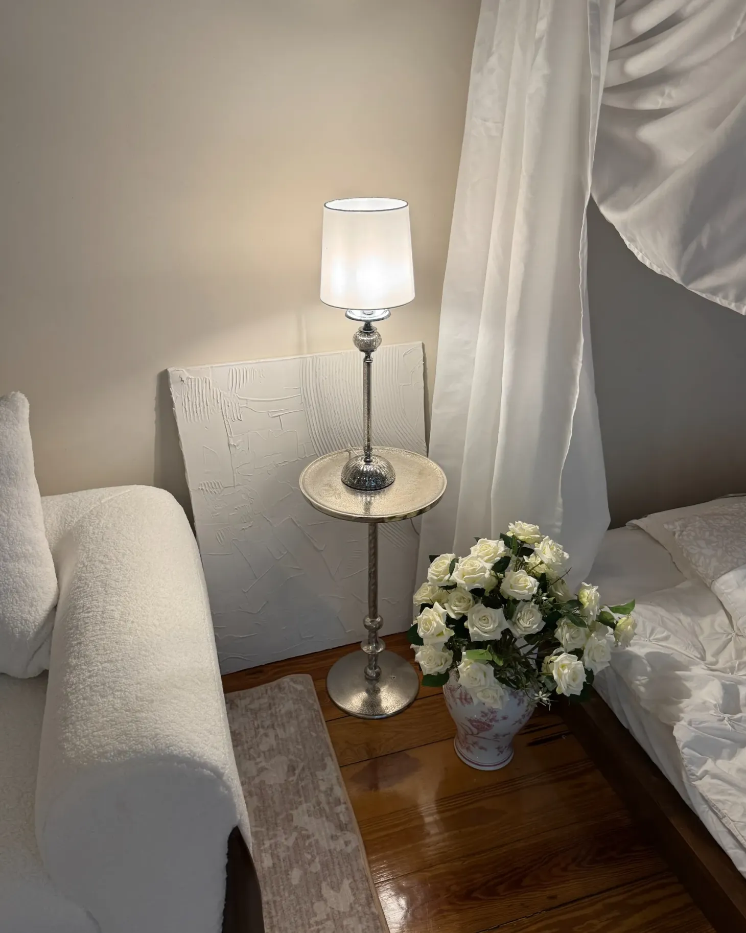 Lampa stołowa KUBENA Metal Biały