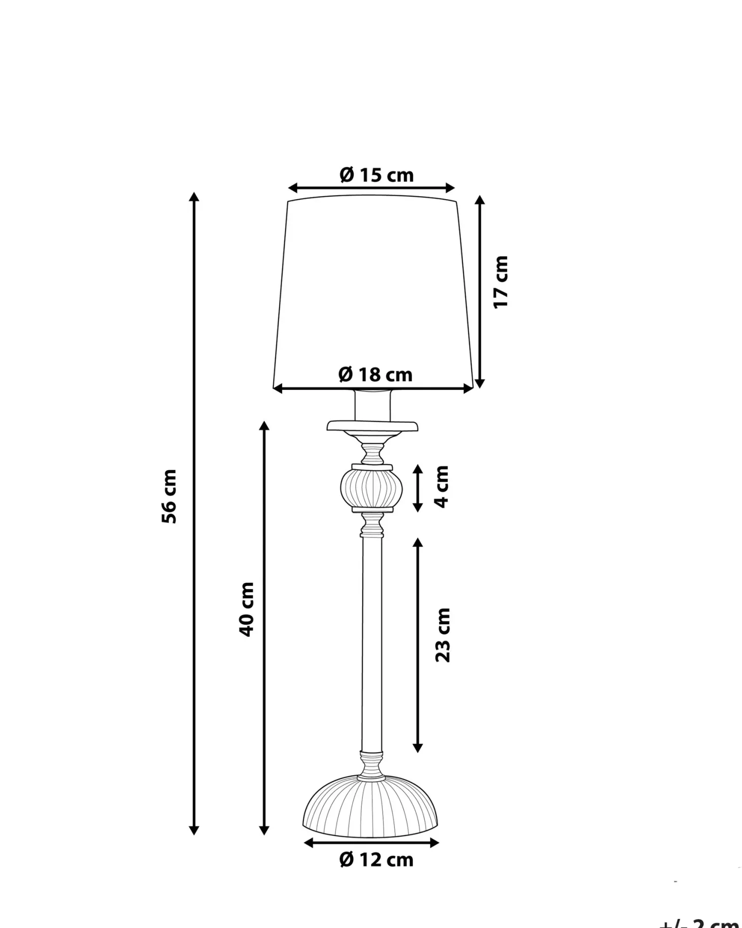 Lampa stołowa KUBENA Metal Biały